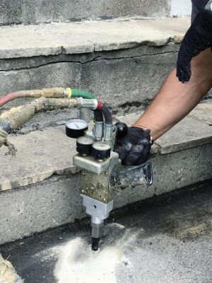 Patio Cement Pouring