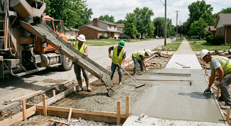 Concrete Sidewalk Construction in Salt Lake City, UT