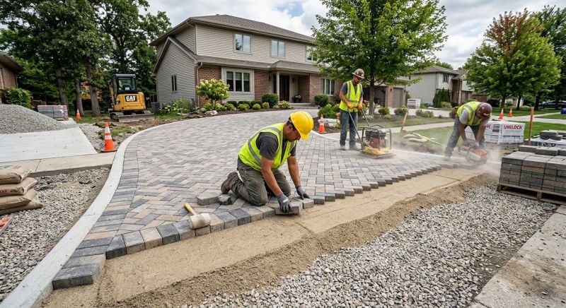 Paver Driveway Construction in Aurora, CO